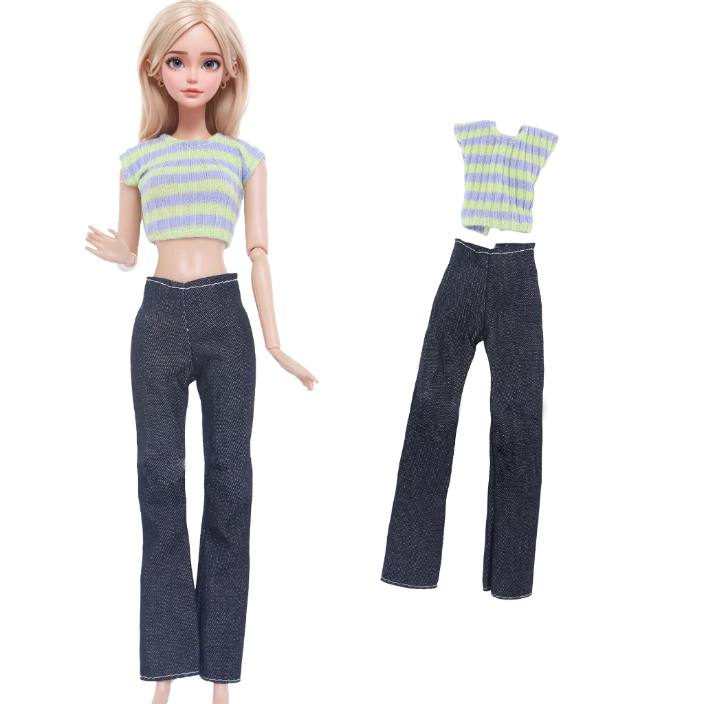 ชุดตุ๊กตาสาวโยคะ 30cm เสื้อกีฬา+กางเกง สำหรับตุ๊กตา 11.5นิ้ว thumbnail 4