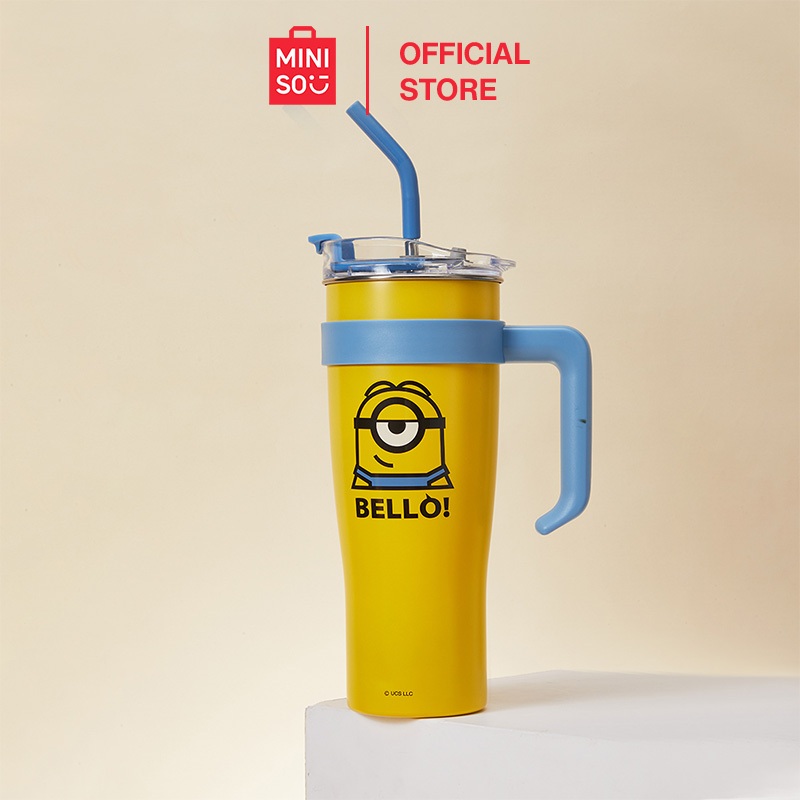 Minions Official Series Giant Capacity Straw Steel Multi-Scene Use Food Grade Materials Cup 1600mL