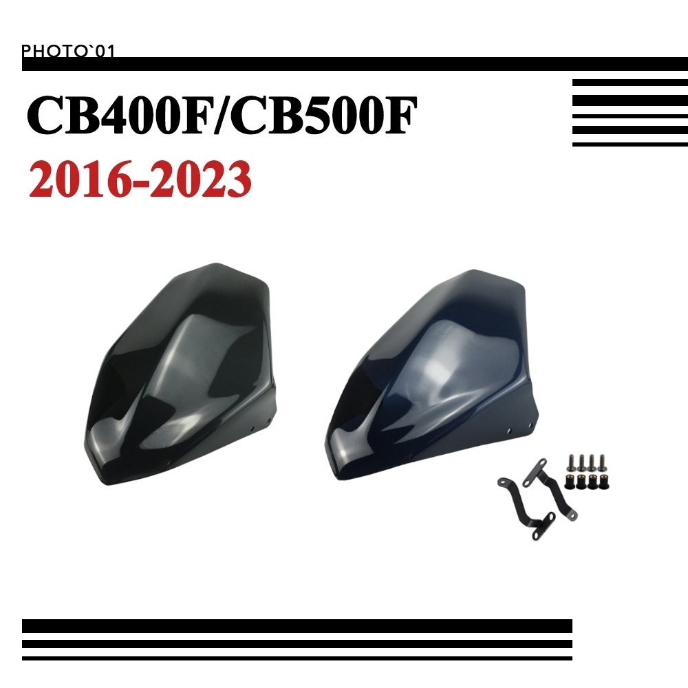PSLER ชิวหน้า บังลม กระจกหน้ารถ กระจกกันลม สําหรับ Honda CB400F CB500F 2016-2023