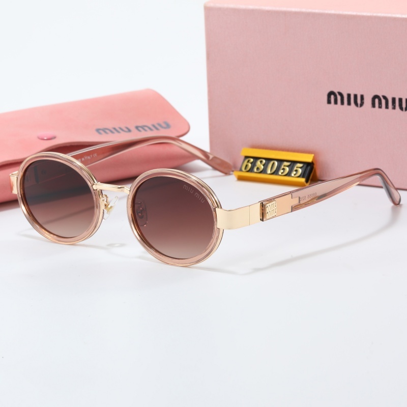 แว่นกันแดด Retro Fashion Casual Round Small Frame แว่นกันแดด GC68055