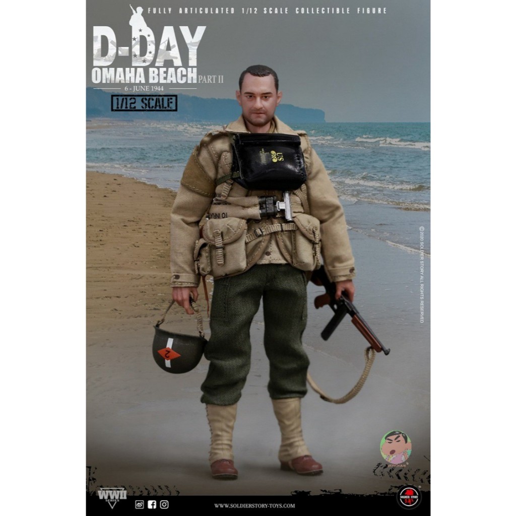 Soldier Story SSM-004 1/12th Scale WWII US. 2nd Ranger Battalion “Captain” Collectible Action Figure