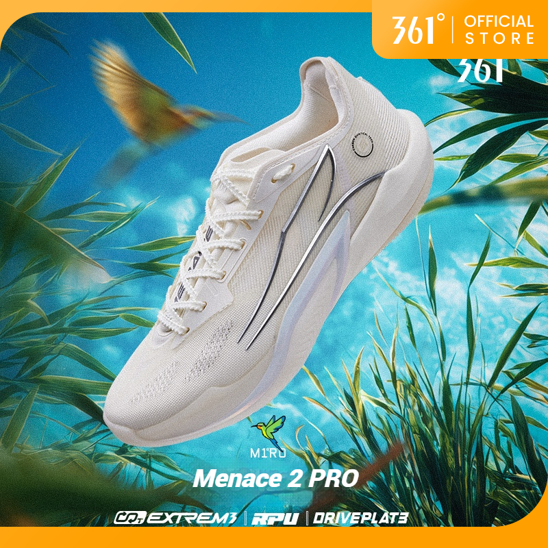 361 องศา Menace 2 PRO รองเท้าบาสเก็ตบอลผู้ชาย Menace Hurricane Combat Training Cushioning รองเท้าผ้า