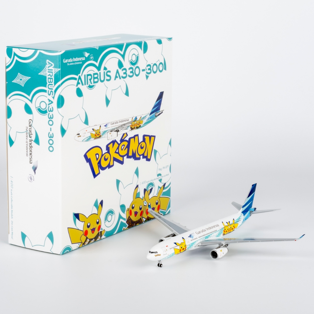 62073 Alloy Collectible Plane NG รุ่น 1:400 Garuda "Pikachu Jet GA-2" Airbus A330-300 Diecast Aircra