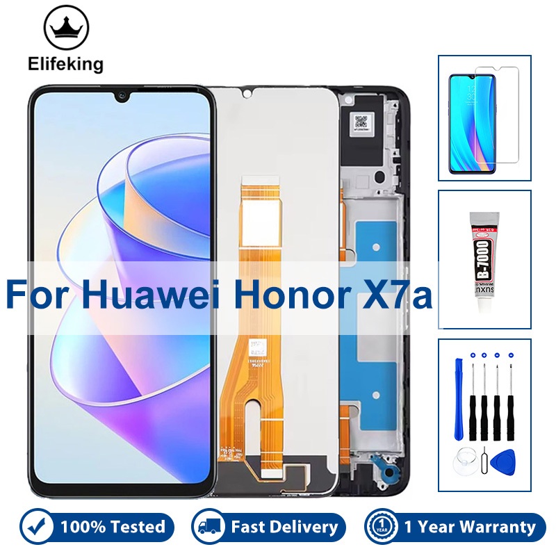 ทดสอบ 100% LCD สําหรับ Huawei Honor X7a RKY-LX1 RKY-LX2 จอแสดงผล LCD Touch Screen Digitizer RKY-LX3 
