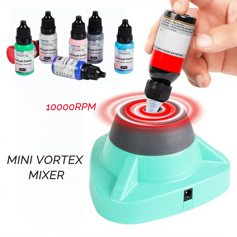 ไฟฟ้า Tattoo Ink Pigment Mixer Stirrer เล็บกาว Polish Liquid Shaker เครื่อง Make-up โลชั่น Mini Vortex Mixer