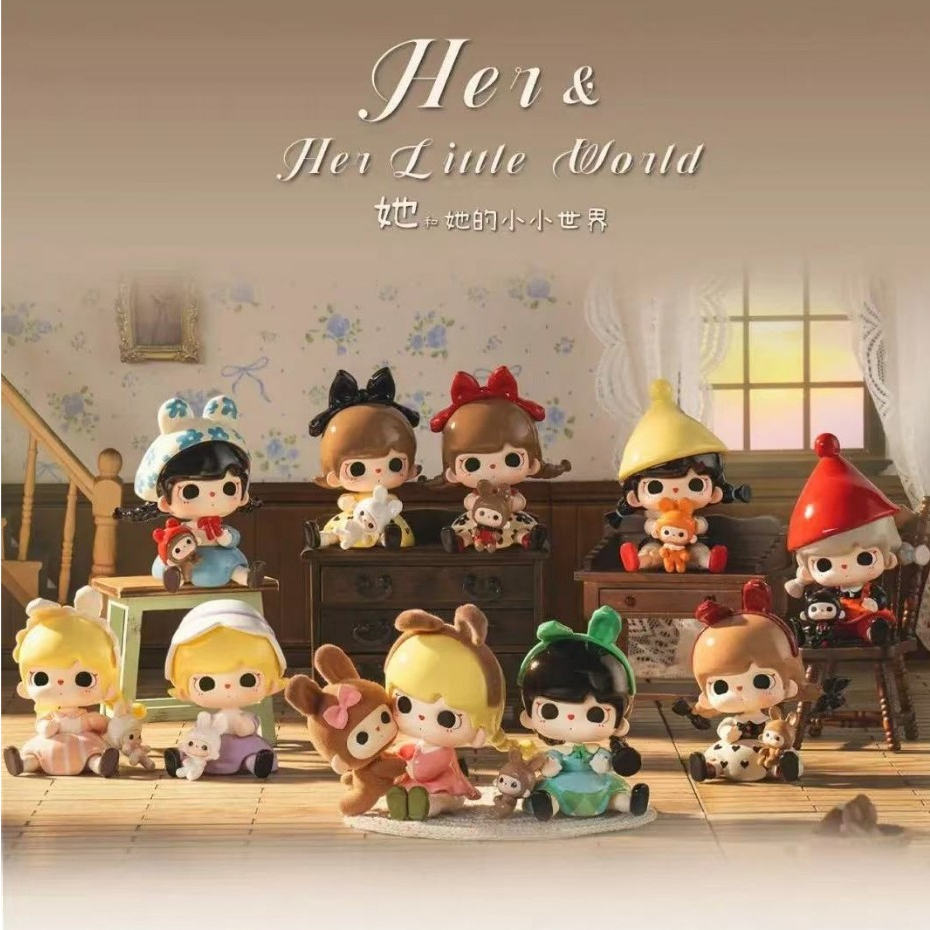 🚚ส่งภายใน 24 ชั่วโมง🚚(ยกBOX!!)=9 ชิ้น TUTU BEAR She and her little world MINI