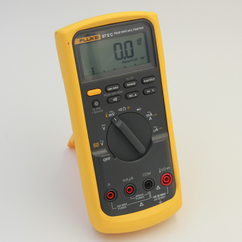 Fluke 87 VC TRUE RMS มัลติมิเตอร์แบบดิจิตอล แรงดันไฟฟ้าสูงสุด 1000 V