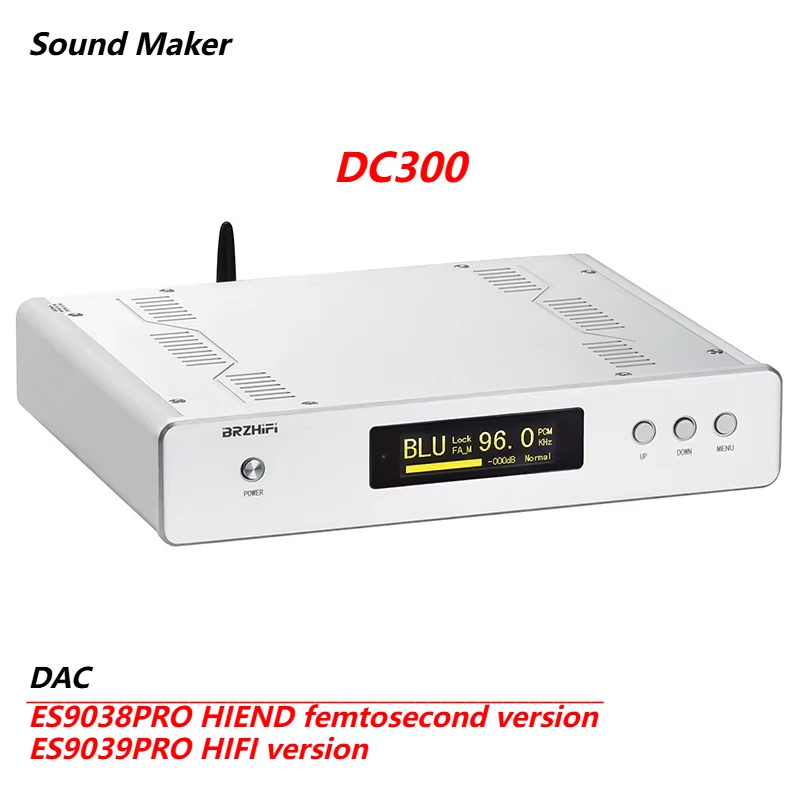 DC300 Flagship Dual-core ES9038PRO Balanced ES9039 Audio DAC ถอดรหัส Hifi Fever