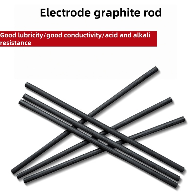 Electrode Graphite Rod Carbon Rod ทนต่ออุณหภูมิสูง อิเล็กโทรดทดลอง \ 4 \ 5\ 6 \ 8\ High Purity Spectral Graphite Electrode Rod