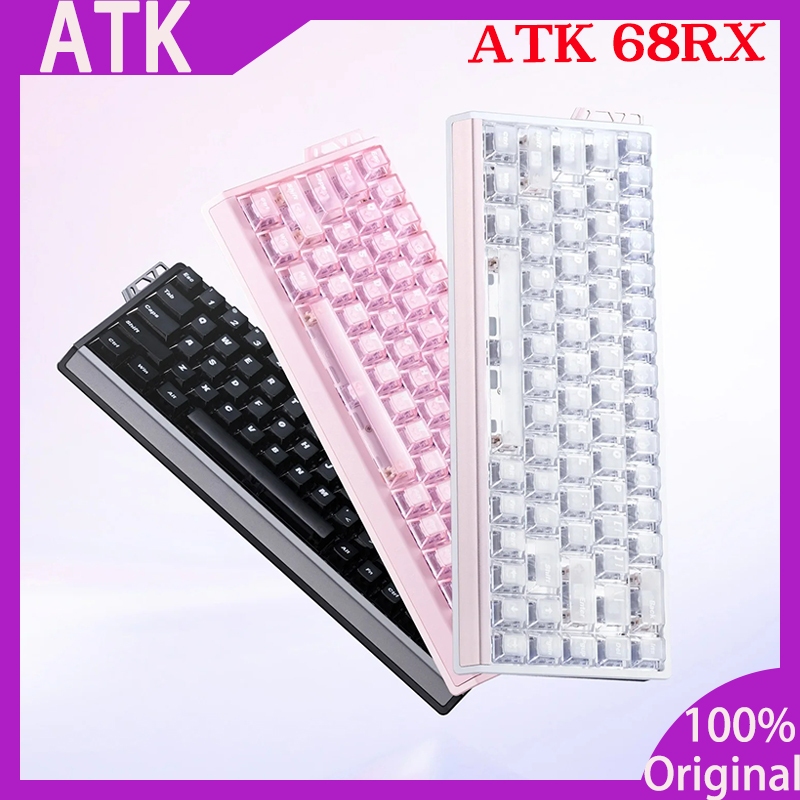 ATK 68RX คีย์บอร์ดแกนแม่เหล็กแบบมีสาย 8k Ergonomics RT0.001 มม.คีย์บอร์ดเกม E-sports แบบกําหนดเอง