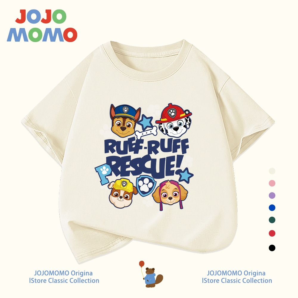 เสื้อยืดเด็ก ลายการ์ตูน Paw Patrol เสื้อยืด ผ้า cotton 100% ระบายอากาศดี 90-150 ซม