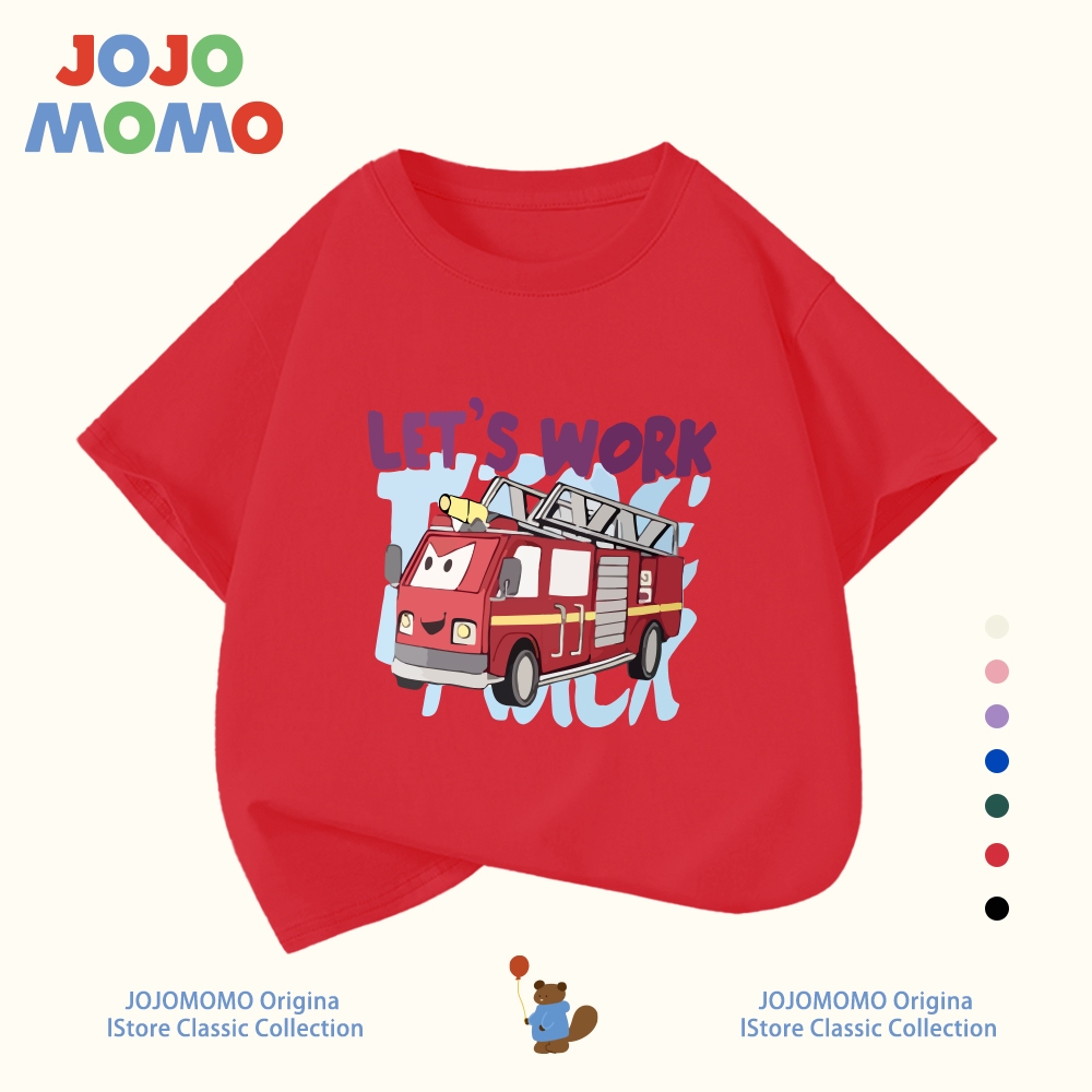 เสื้อยืดเด็กผู้ชาย ผ้าฝ้าย 100% ลายการ์ตูนรถ แขนสั้น นุ่มสบาย ‼️ใส่หลวม ระบายอากาศดี ไซส์ 90-150 ซม - รูปที่ 5