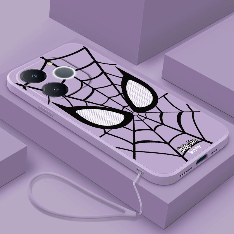 Realme Note 70 Artistic Spider Man Net Case เคสซิลิโคนเหลวปลอกยางพรีเมี่ยม