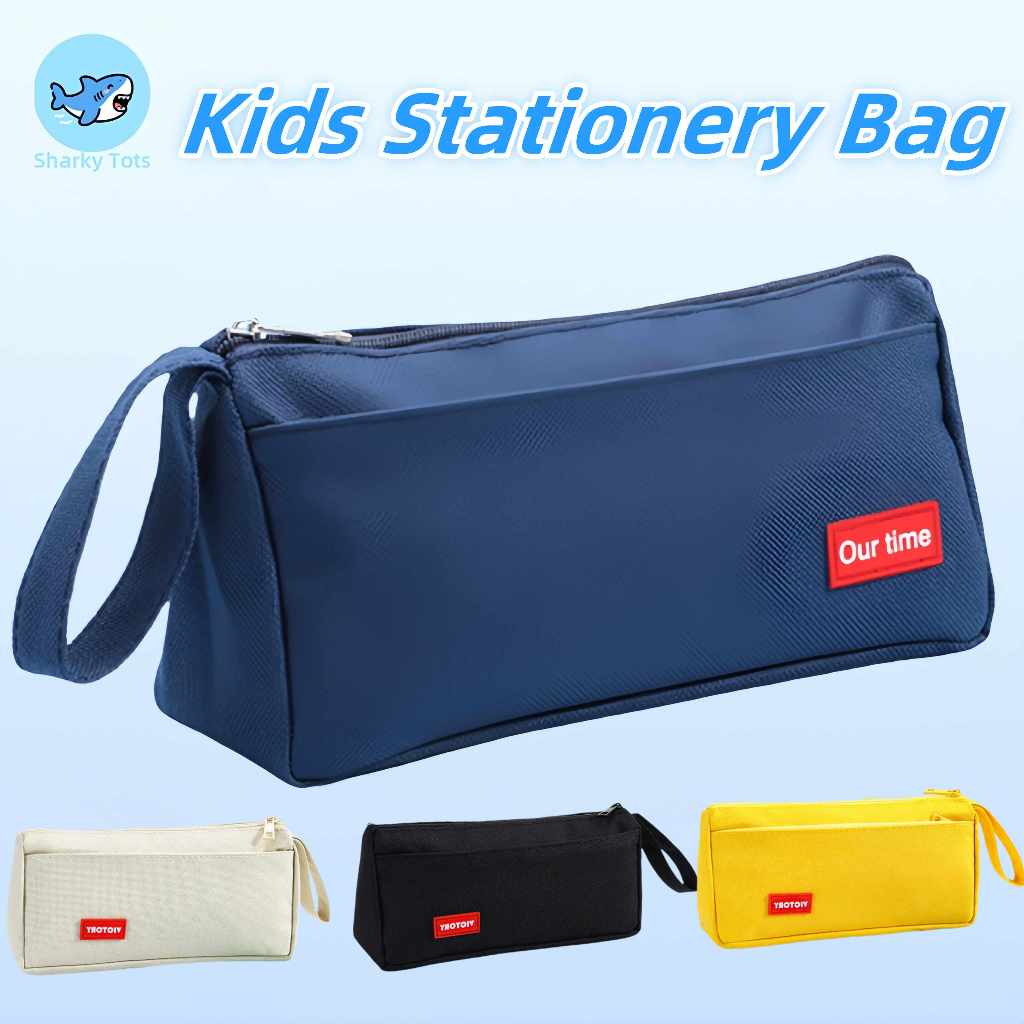 【BKK Delivery】กระเป๋าเครื่องเขียนสําหรับนักเรียนชายและหญิง รูปแบบเรียบง่าย มีความจุสูง พร้อมซิปขนาดใหญ่ ปิดผูกอย่างปลอดภัย สามารถใช้ได้ทุกสถานการณ์ในโรงเรียน