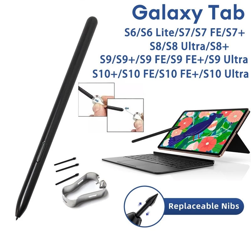 SAMSUNG แท็บเล็ตStylus SปากกาดินสอสัมผัสสําหรับSAMSUNG Galaxy Tab S6 S7 S7+ S8 S9 S9FE SM-T970 T870 T867 Stylusแม่เหล็กไฟฟ้าพร้อมReplacementเคล็ดลับ