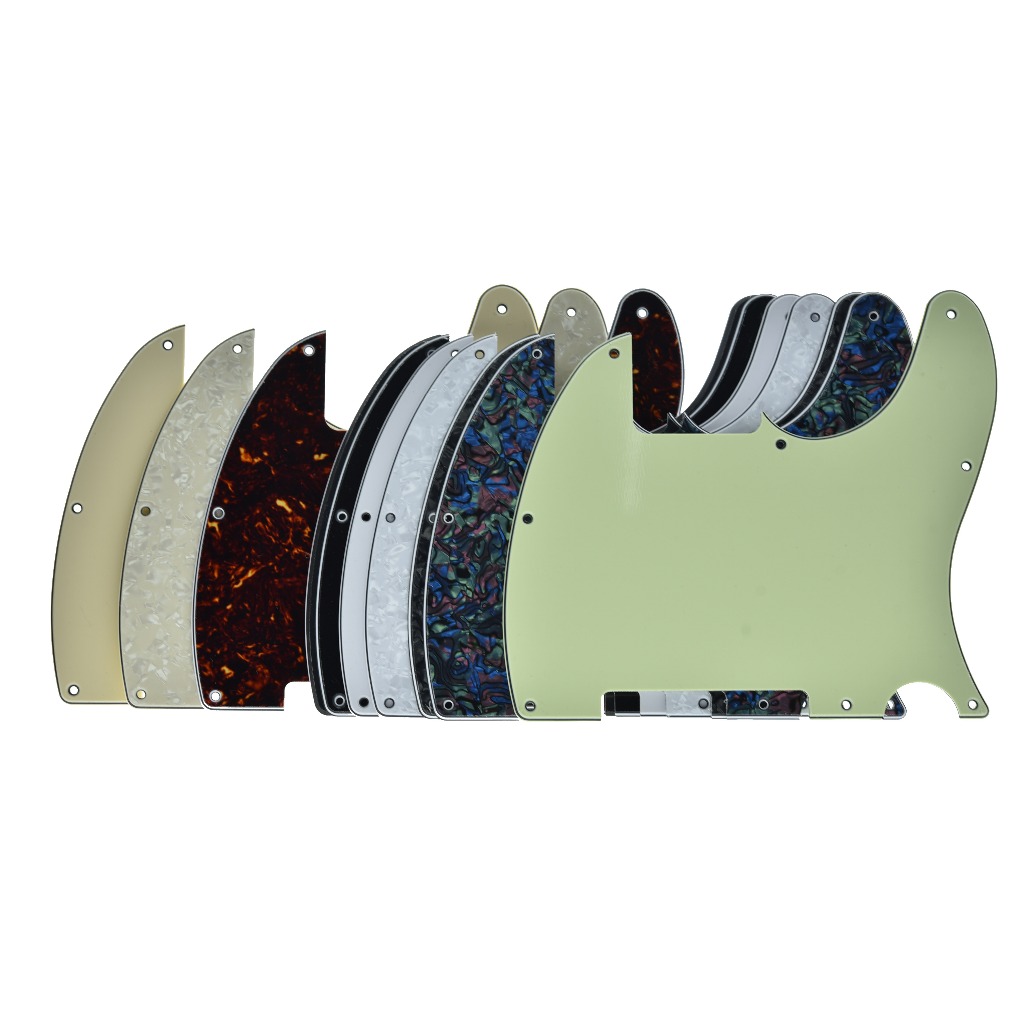 KAISH 8 หลุม TL Pickguard สําหรับ Telecaster Blank Pickguard แผ่นรอยขีดข่วนพร้อมสกรูสําหรับ Esquire