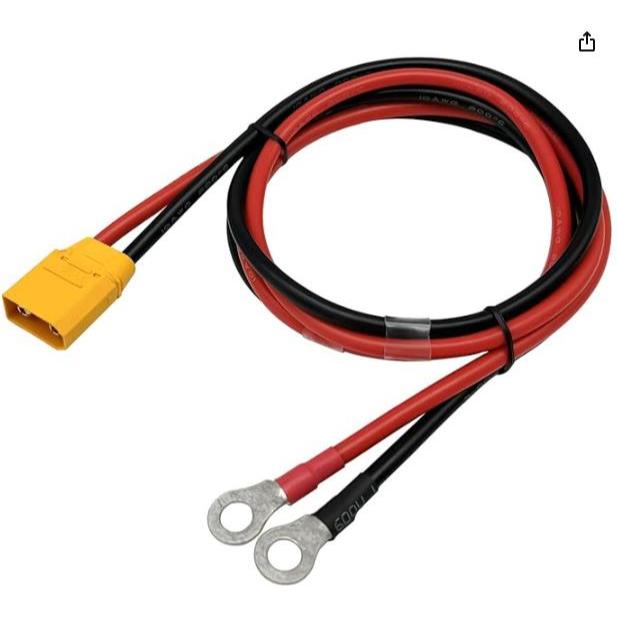 XT90H XT90 ถึง O แหวน Terminal สาย,XT90 ชาย O แหวนเชื่อมต่อสาย 1M 10AWG ซิลิคอนสําหรับ RC Lipo แบตเต