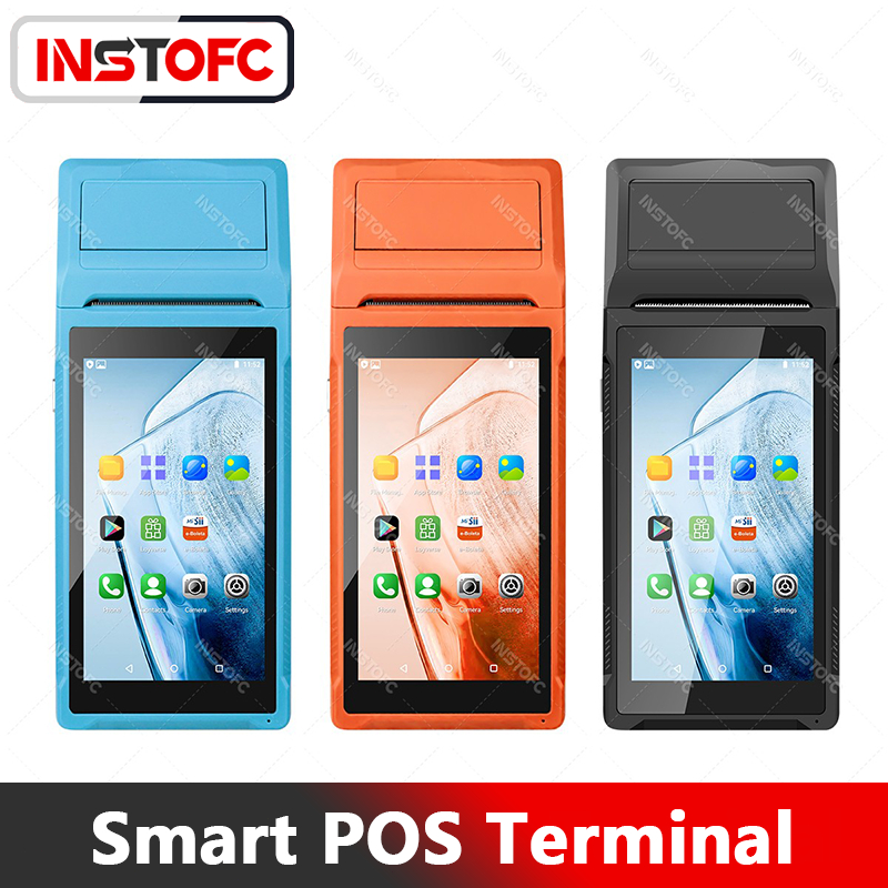 เครื่อง Android Mobile POS แบบ All in one รองรับ​​ Loyverse POS, Ocha Staff, Zobaze POS, POSPOS
