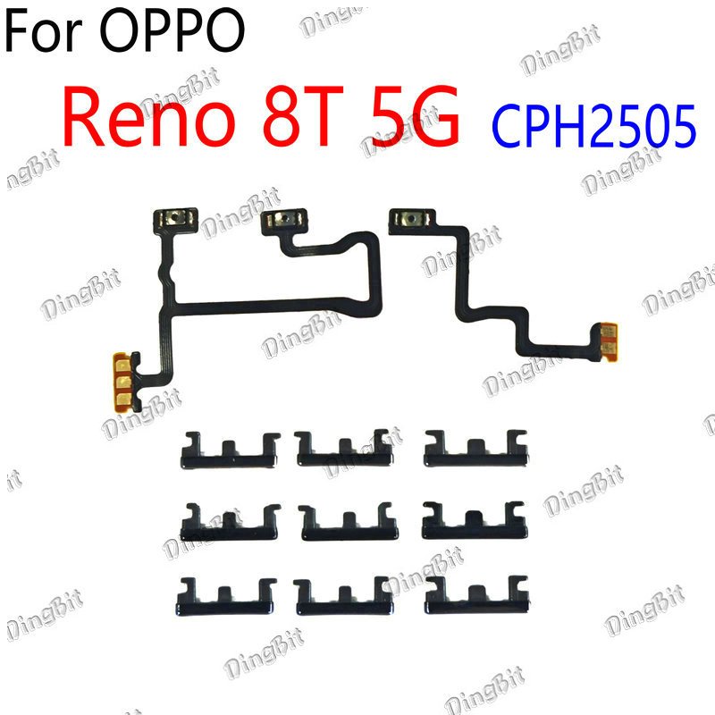 เปิดสวิตช์ปิด Volume ปุ่มด้านข้าง flex Cable Replacement สําหรับ OPPO Reno 8T 5G CPH2505