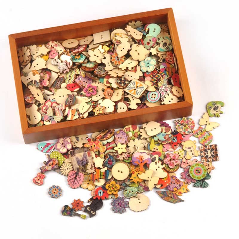 25 ชิ้น 15-35 มิลลิเมตร Vintage ผสมภาพวาดปุ่มไม้สําหรับงานฝีมือ Scrapbooking เย็บเสื้อผ้าปุ่ม DIY เด็กเครื่องแต่งกายอุปกรณ์ MT1893 ราคา ถูกที่สุด ดีลบีเคเค