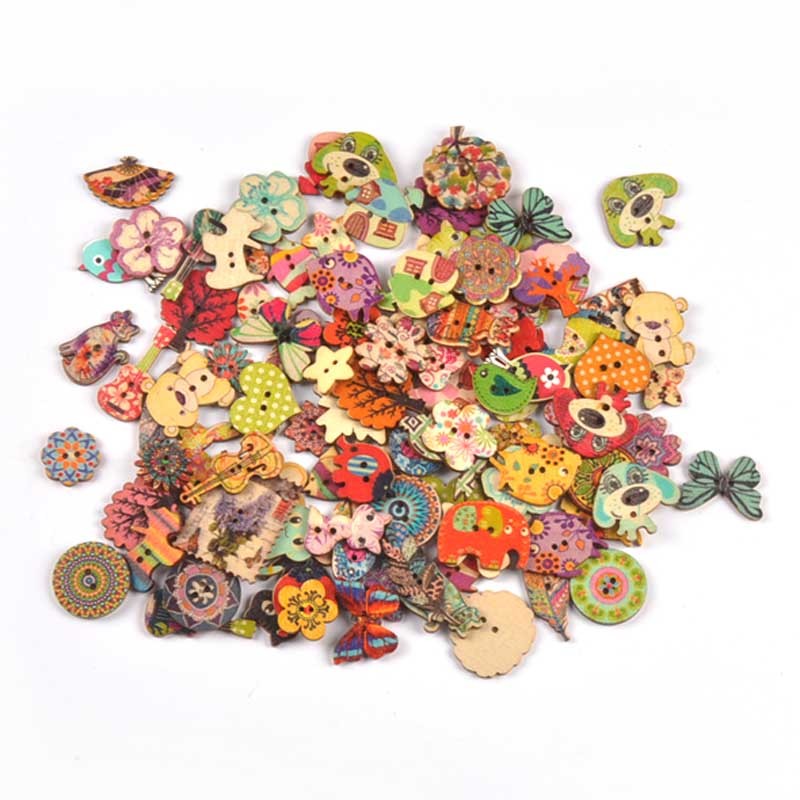25 ชิ้น 15-35 มิลลิเมตร Vintage ผสมภาพวาดปุ่มไม้สําหรับงานฝีมือ Scrapbooking เย็บเสื้อผ้าปุ่ม DIY เด็กเครื่องแต่งกายอุปกรณ์ MT1893 ราคา ถูกที่สุด ดีลบีเคเค แกลเลอรีภาพที่ 3