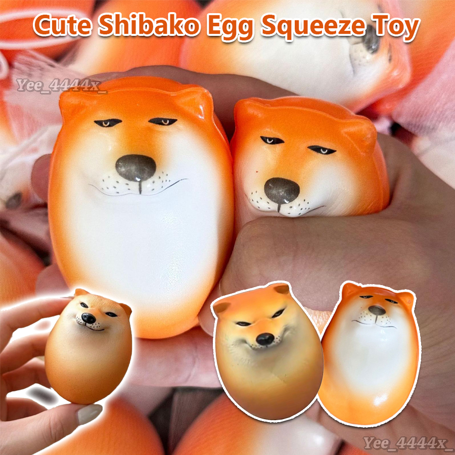 Shibako Dog Squishy Egg Soft Shiba Inu Dog Egg Decompression ของเล่นสําหรับเด็กนักเรียนผู้ใหญ่ wondd