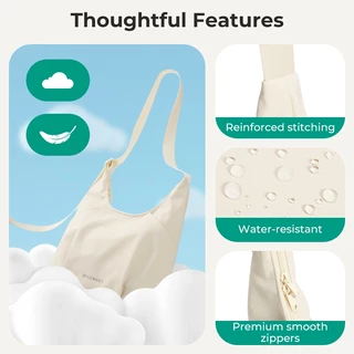 BAGSMART แฟชั่น Crossbody bag ความจุขนาดใหญ่ กันน้ำ สายรัดปรับได้ Shoulder Bag Hobo Bag กระเป๋ามือ