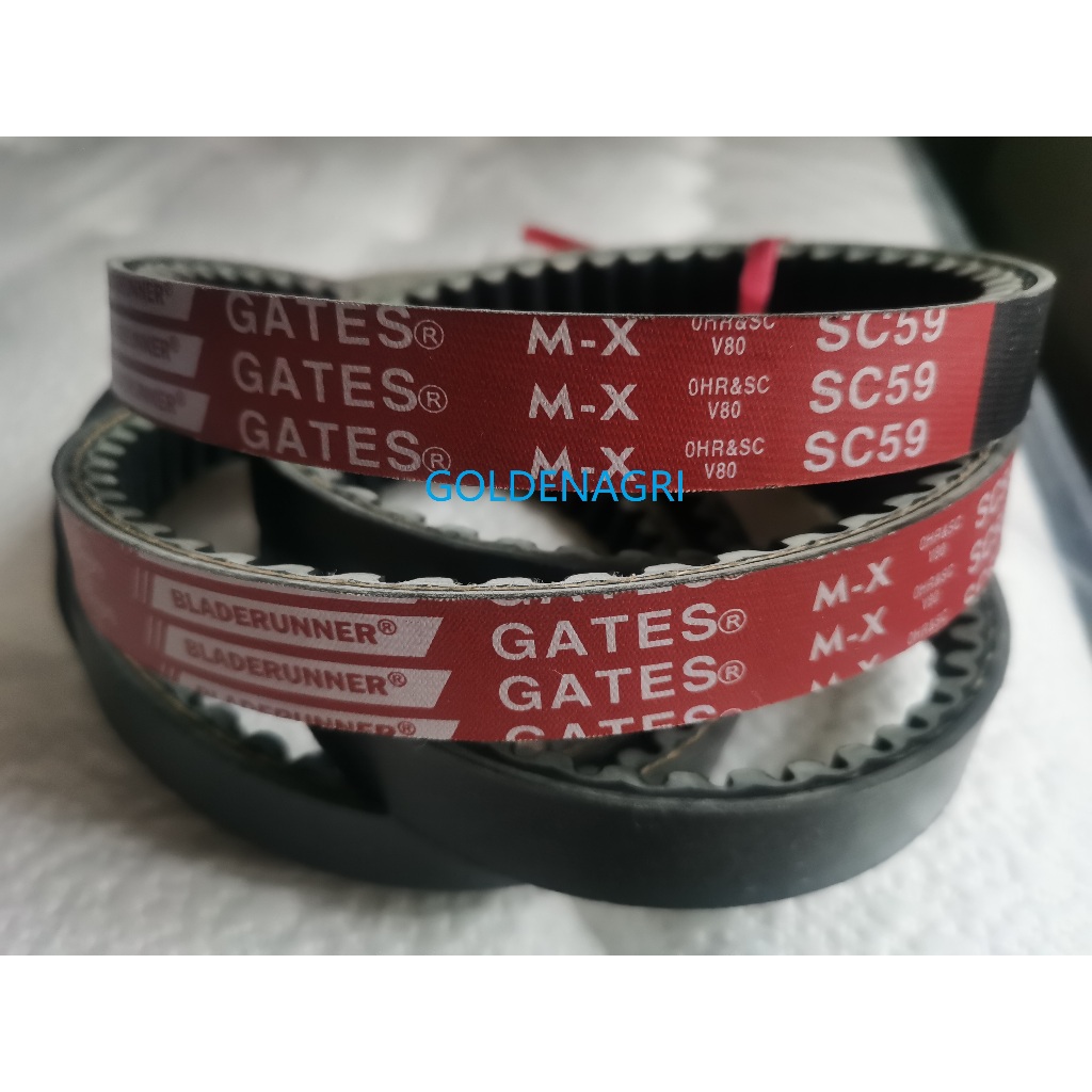 2PCS GATES เข็มขัด SC59 สําหรับ Harvester อะไหล่ DC70 Thresher Travel dc70plus LC59