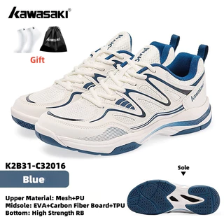 KAWASAKI คาวาซากิ Pickleball รองเท้ารองเท้าแบดมินตัน K2B31-C32016 Flying Apsaras Professional สําหรับผู้ชายและผู้หญิงลื่น Shock-absorbing Breathable กีฬารองเท้ารองเท้าผ้าใบ