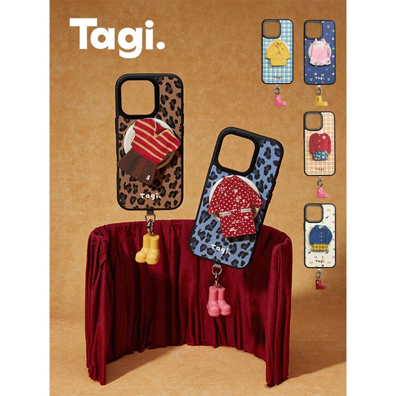 Tagi. Dress-up Game Leather Magnetic Phone Case เคสแม่เหล็กมือถือธีมเกมแต่งตัว เคสไอโฟน
