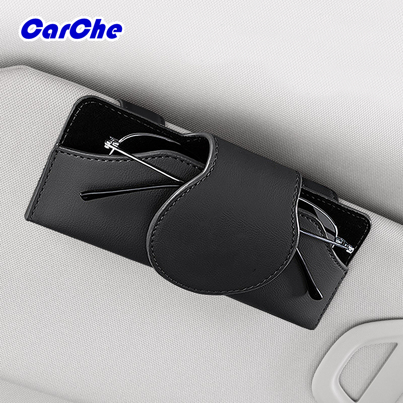 CARCHE กล่องแว่นกันแดด ติดที่บังแดด อุปกรณ์เสริมในรถยนต์ กล่องเก็บแว่นตากันแดด
