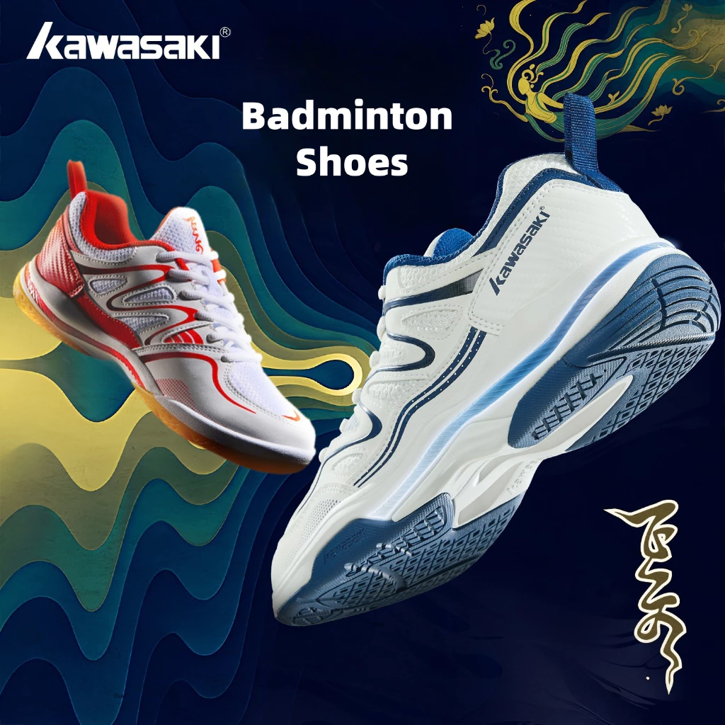 รองเท้าแบดมินตัน Kawasaki C32016 กันลื่น ระบายอากาศ รองเท้ากีฬา พิกเคิลบอล thumbnail 6