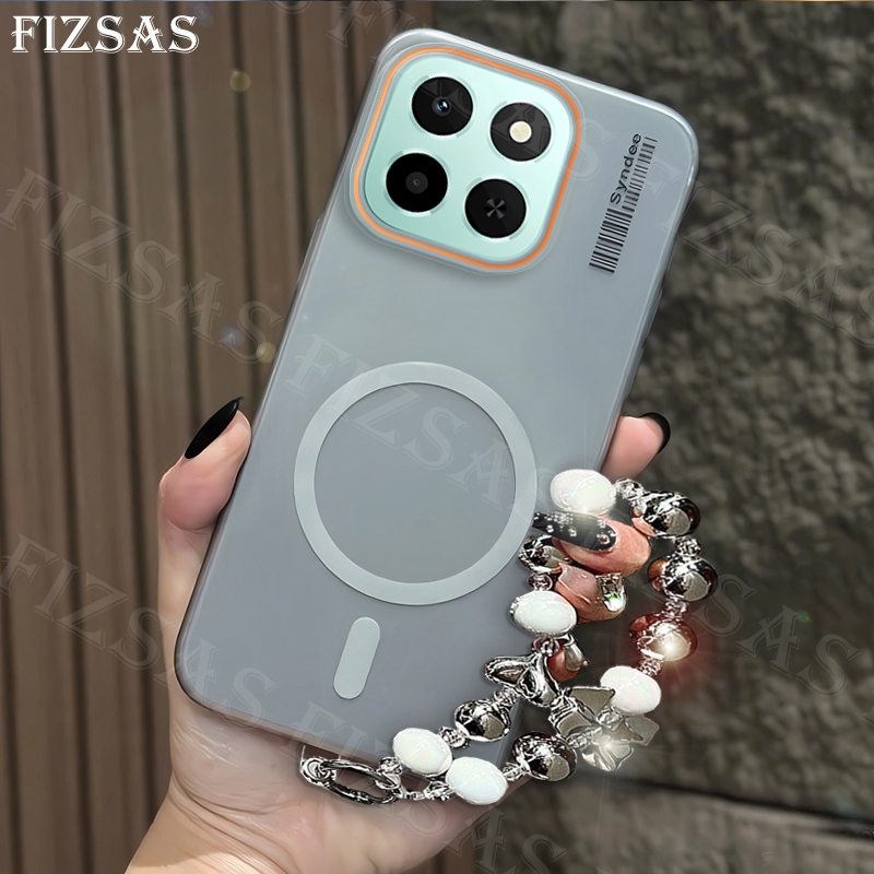 แม่เหล็กโปร่งแสงMatte HardปลอกสําหรับHonor X6c X8c X60 5G X9c 5G X9b 5G X9a 5Gเคสโทรศัพท์พร้อมผีเสื้
