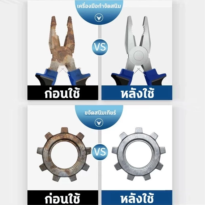 680มล สเปรย์กําจัดสนิม/สีป้องกันสนิมสําหรับสเปรย์โลหะ/น้ํามันหล่อลื่น/ดุมล้อรถยนต์ขอบยางล็อคประตู/น้ำยาขจัดสนิมอเนกประสงค์ thumbnail 7