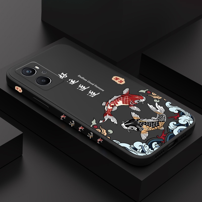 Creative Good Luckปลาคาร์พสําหรับOPPO A96 A95 A94 A76 A74 A54 A36 A9 A5 2020 ปกอ่อนA52 A72 A92 4G 5G