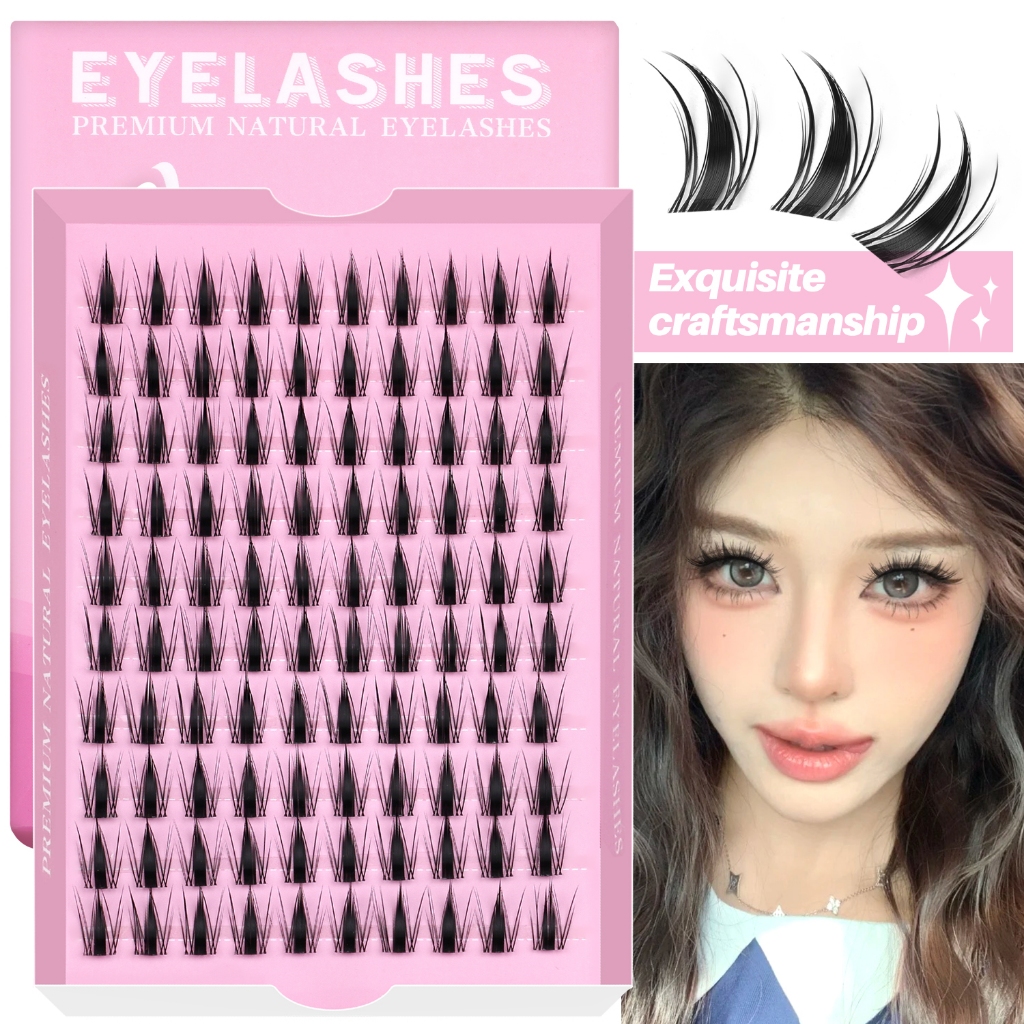 ขนตาส่วนบุคคล 8-18 มม.Cluster Lashes Fluffy ธรรมชาติ DIY Eyelash Extension ขนตาปลอมแต่งหน้า