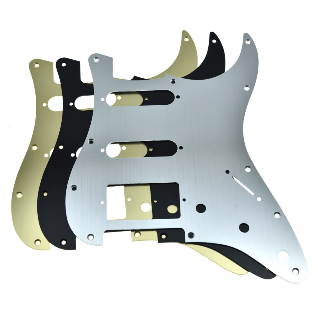 KAISH 11 หลุมอลูมิเนียม Anodized Strat HSS กีตาร์ Pickguard สําหรับ USA/Mexico Fender