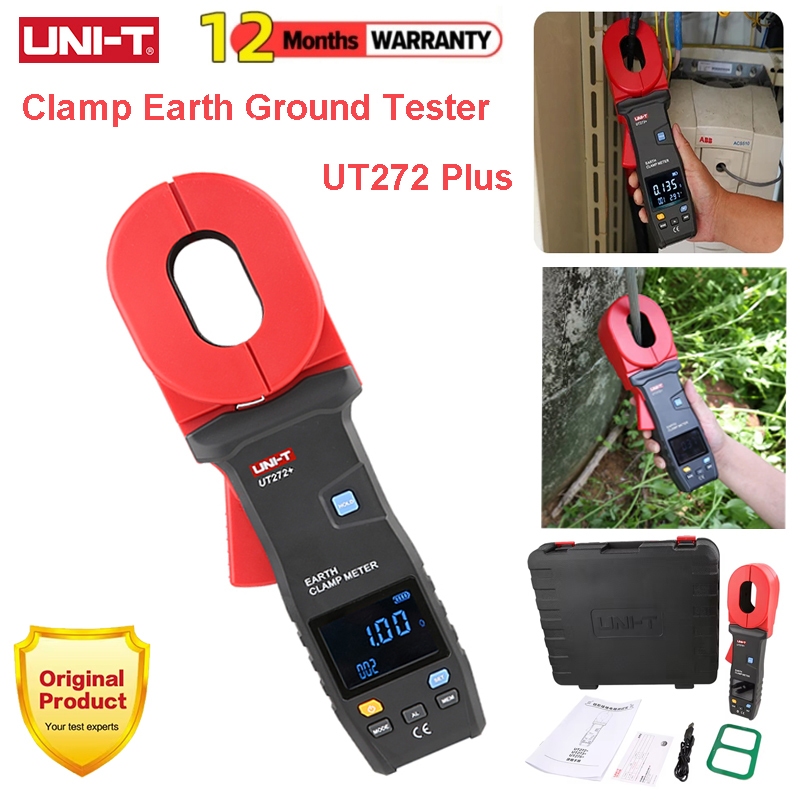 UNI-T UT272+ Digitalเครื่องวัดความต้านทานพื้นดิน Clamp Meter การตรวจสอบระบบสายดินแบบมืออาชีพ