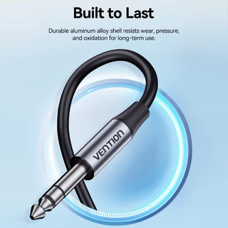 Vention สายสัญญาณเสียง TRS USB-C ถึง 6.35 มม. พร้อม DAC 48K/16bit Hi-Fi อลูมิเนียมอัลลอยด์ Plug & Play สําหรับโทรศัพท์/อินเทอร์เฟซเสียง/Mixer