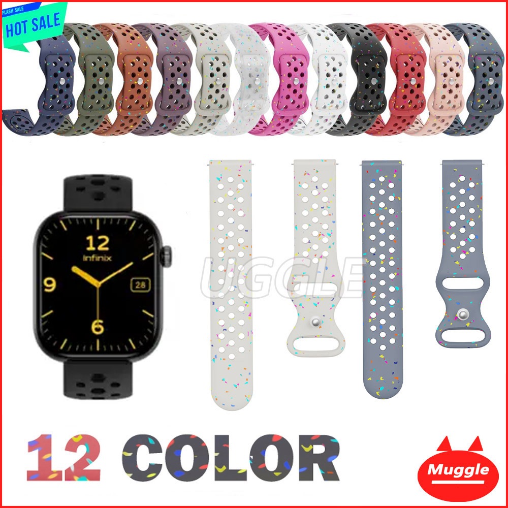 Infinix XWatch N4 Pro Infinix XWatch H4 สายนาฬิกากีฬาระบายอากาศสีสันสดใสสายรัดข้อมือ Infinix สาย Inf