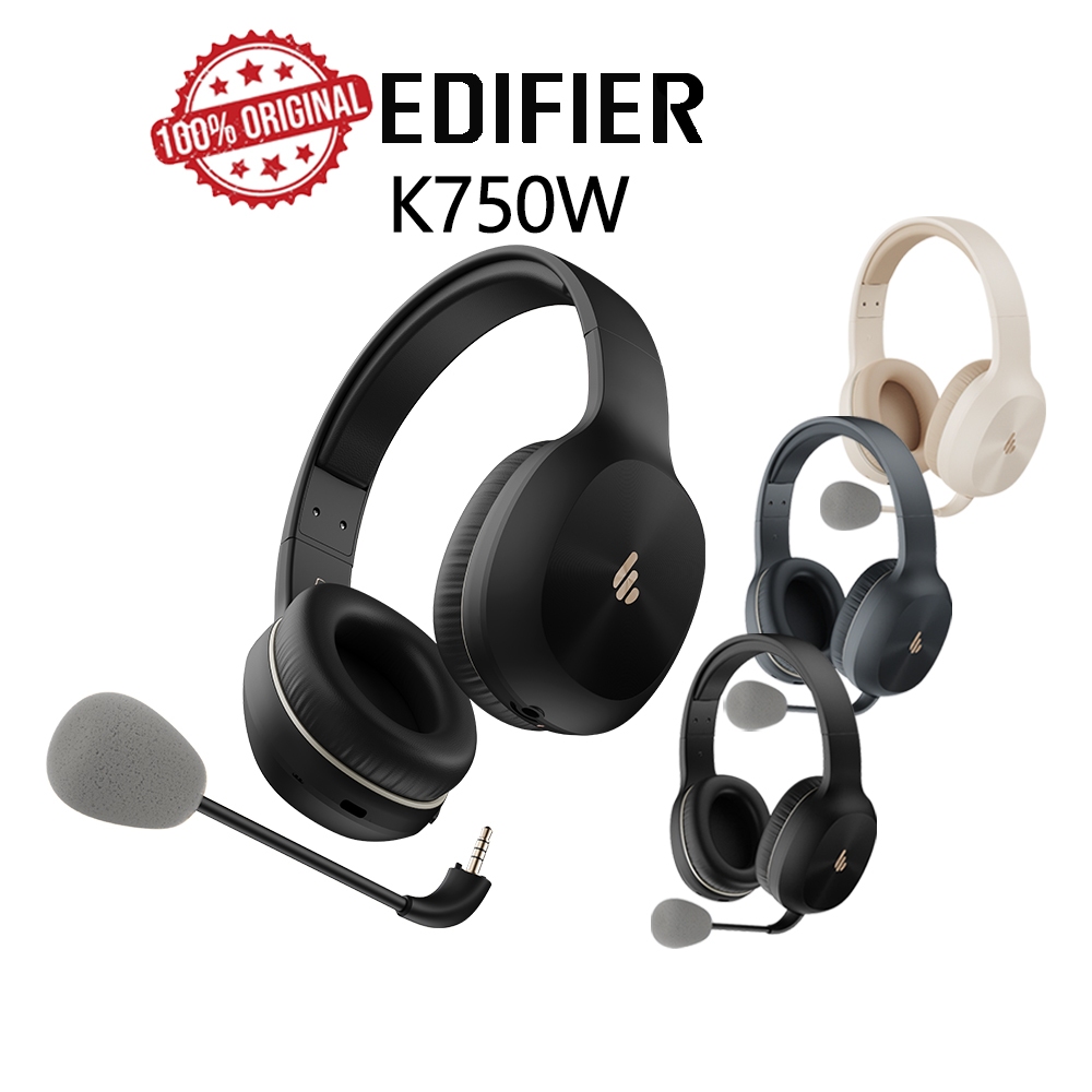 Edifier K750W หูฟังครอบหู บลูทูธ 5.4 เชื่อมหลายจุด แบต 55 ชม. ไมค์ถอดได้