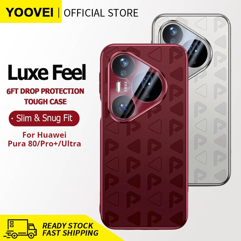 YOOVEI เหมาะสําหรับ Huawei Pura 80 Pro/Pro+/ 80 Ultra เคสโทรศัพท์ PU หนังนุ่มพิมพ์เคสป้องกันโทรศัพท์สไตล์ใหม่ Pura80 Ultra กันกระแทกกรณีหรูหราระดับพรีเมียม