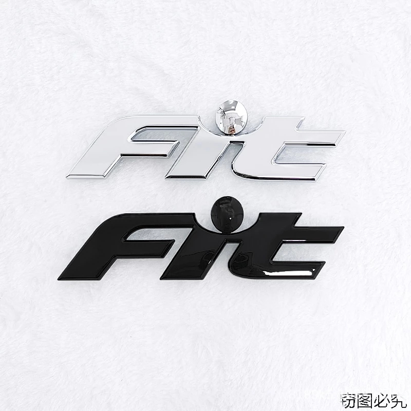 Honda3D ABS FIT โลโก้รถ Auto ด้านหลังสัญลักษณ์สติกเกอร์ป้ายรูปลอกสําหรับ Honda Fit