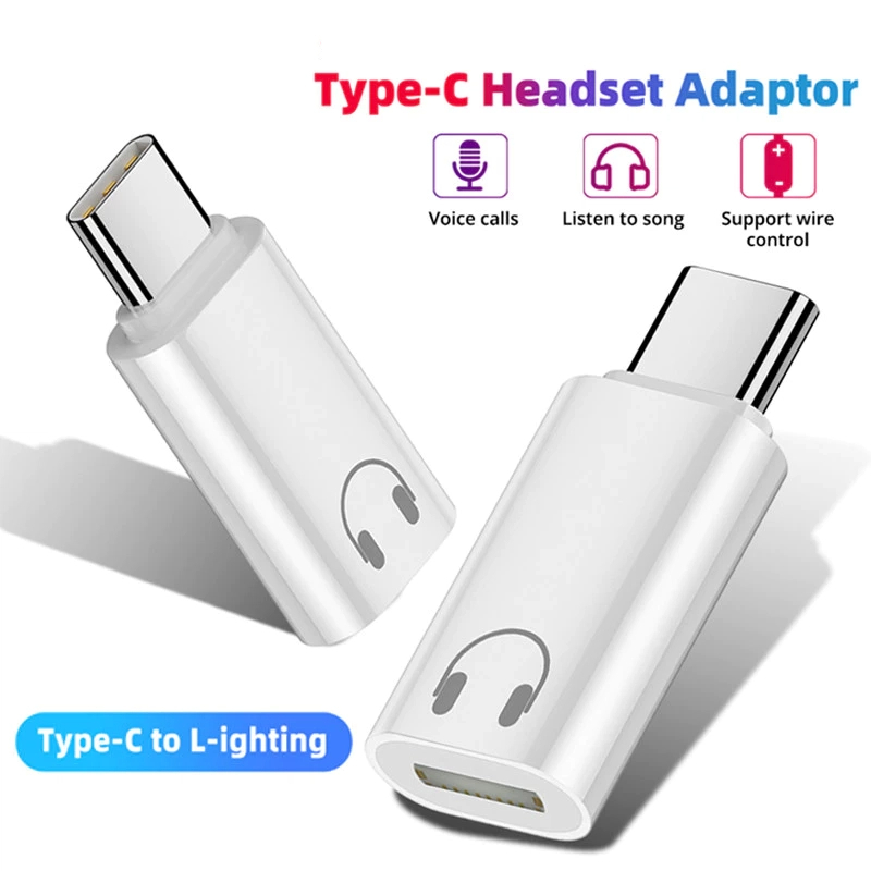 ประเภท C ถึง IOS อะแดปเตอร์เสียงหูฟัง USB C ชายเป็น IOS หญิงหูฟัง Converter สําหรับ iPhone 16 15 แท็บเล็ตโทรศัพท์