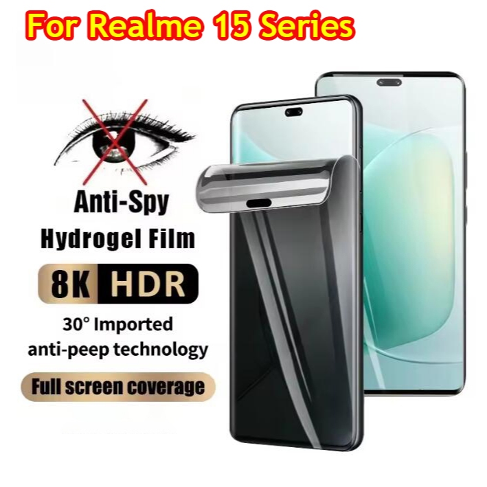 ฟิล์มHydrogelความเป็นส่วนตัวสําหรับRealme 15T 15 Pro 5G Realme15T Realme15Pro 15Proคลุมทั้งหมดSoft S