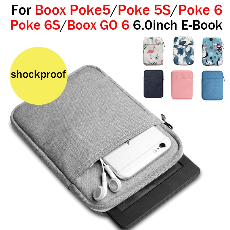 สําหรับ Boox Poke 5 5S 6 6S 6.0 Universal กระเป๋ากระเป๋า Boox Go 6 มัลติฟังก์ชั่แบบพกพาผ้า E-book กร