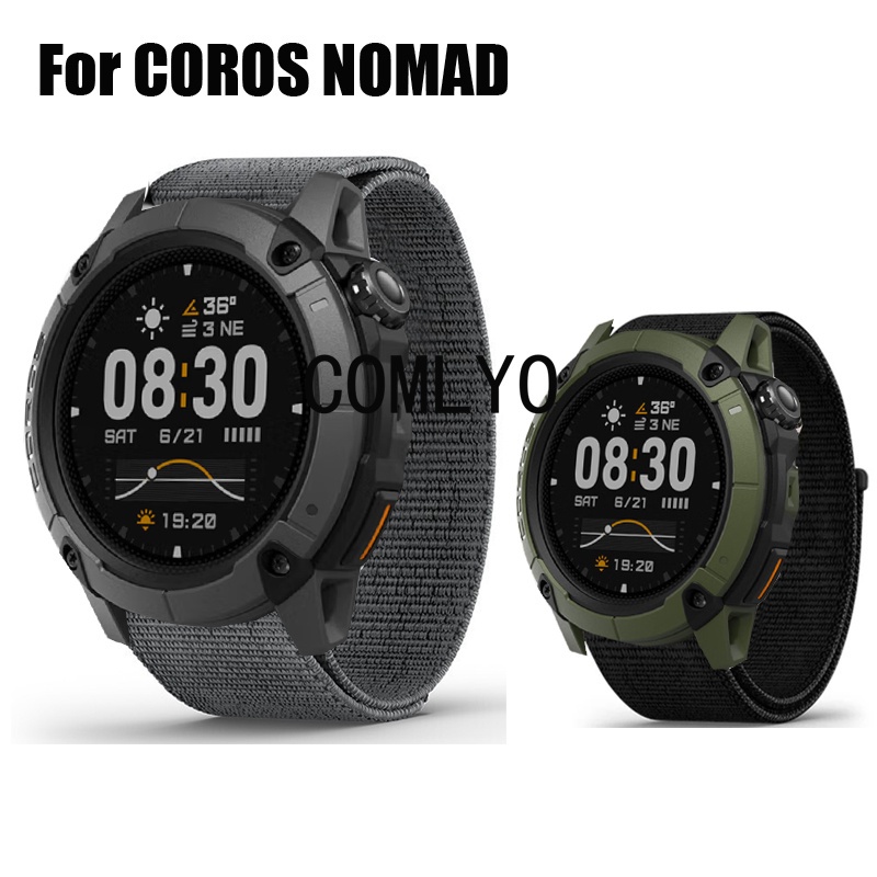 สําหรับ COROS NOMAD สมาร์ทสายนาฬิกาไนลอนเข็มขัดนุ่มกีฬา Watchband ผู้หญิงผู้ชาย Band