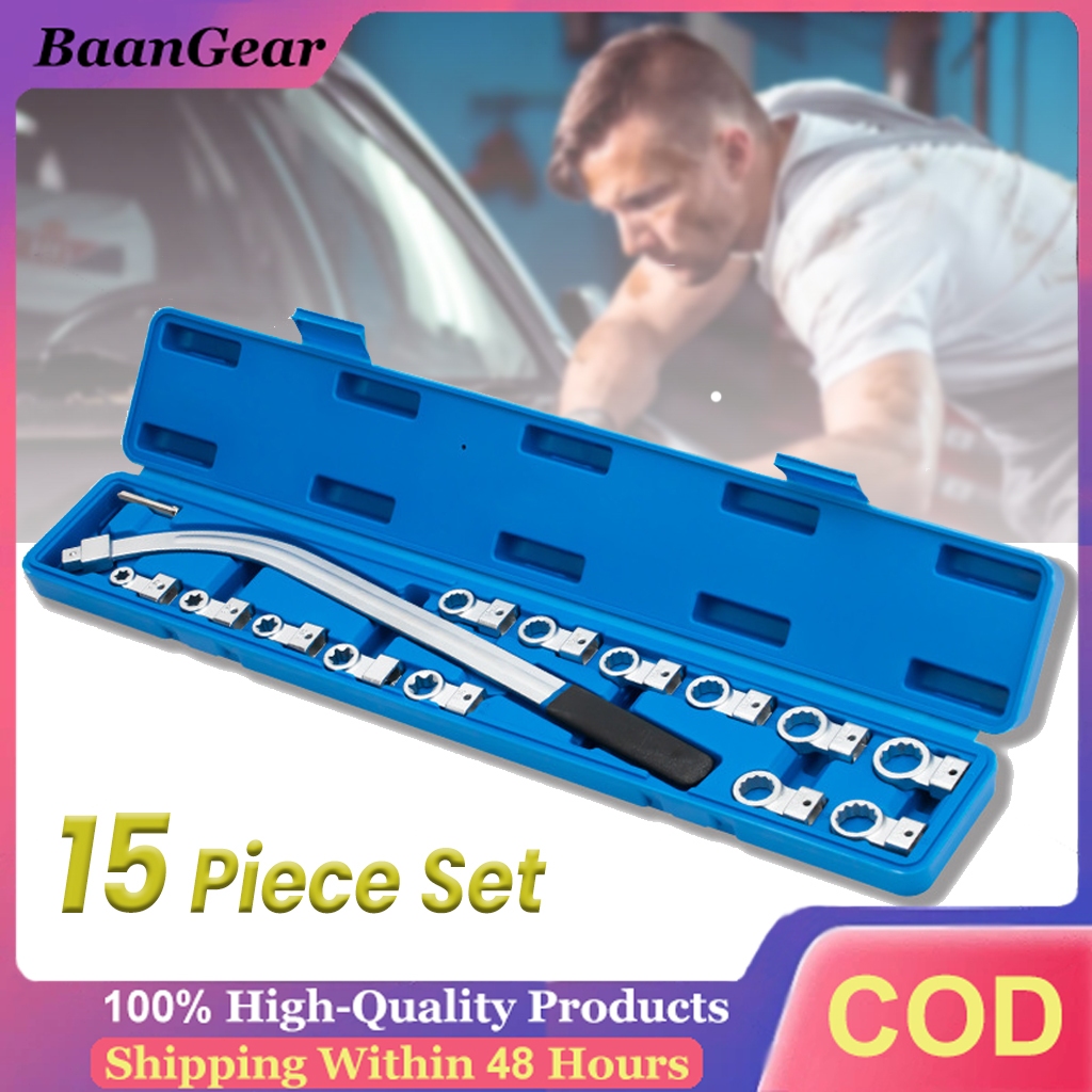 ชุดประแจ 15 ชิ้น | สำหรับปรับ Idler Pulley และความตึงเข็มขัดรถยนต์ | ใช้ในเวิร์คช็อป