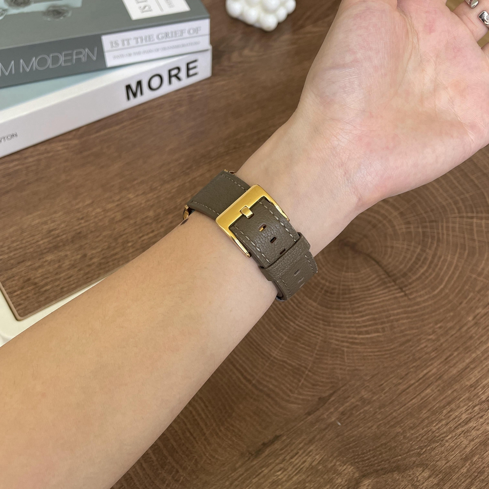 หนังสําหรับ Samsung Galaxy นาฬิกา 7 FE 5 Pro 4 6 คลาสสิก 44 มม.40 มม.Correa สําหรับ HUAWEI GT 5 4 สําหรับ XIAOMI S4 S3 - รูปที่ 4