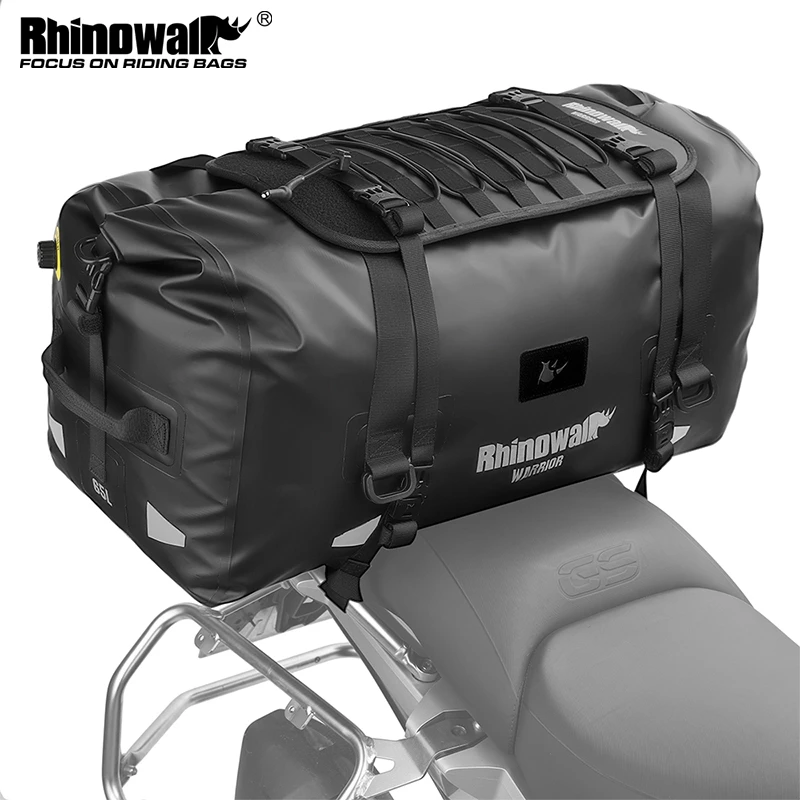 Rhinowalk Warrior Series-รถจักรยานยนต์กันน้ําหางกระเป๋ากลางแจ้งขี่Duffelกระเป๋า (20L/40L/65L)